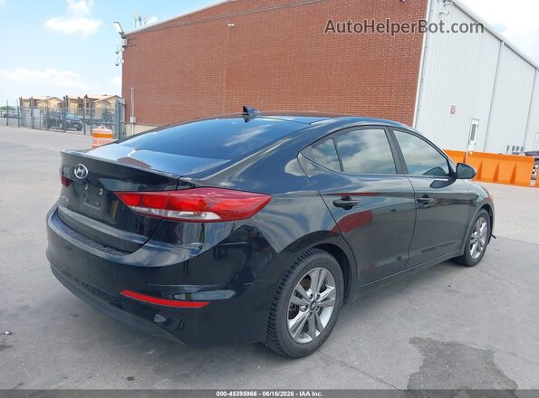 KMHD84LF7JU499838 2018 HYUNDAI ELANTRA Black Задня права чверть