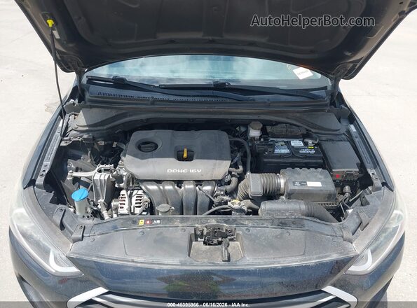 KMHD84LF7JU499838 2018 HYUNDAI ELANTRA Black Вид ззаду