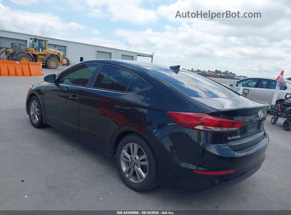 KMHD84LF7JU499838 2018 HYUNDAI ELANTRA Black Задня ліва чверть