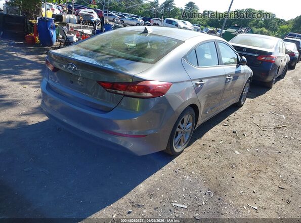 KMHD84LF7JU556393 2018 HYUNDAI ELANTRA Gray უკანა მარჯვენა