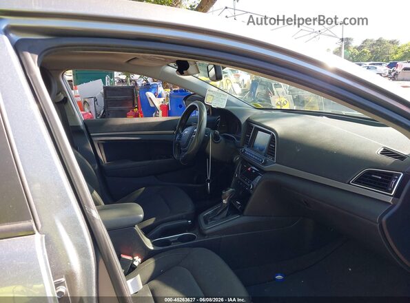 KMHD84LF7JU556393 2018 HYUNDAI ELANTRA Gray წინა სალონის ხედი
