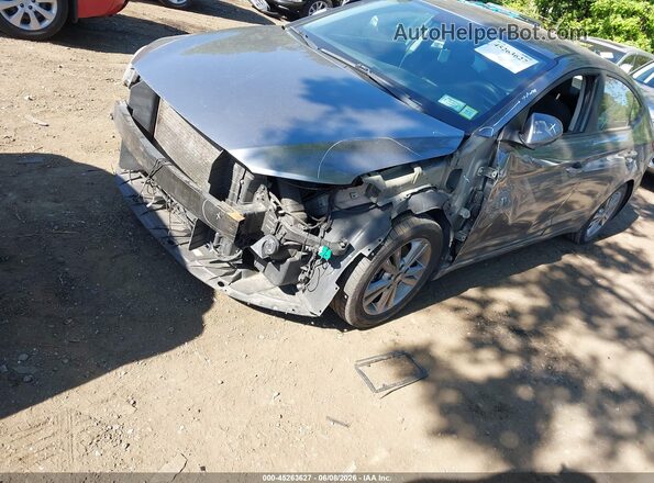 KMHD84LF7JU556393 2018 HYUNDAI ELANTRA Gray წინა ხედი