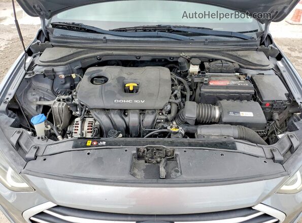 KMHD84LF7JU611764 2018 HYUNDAI ELANTRA Gray 