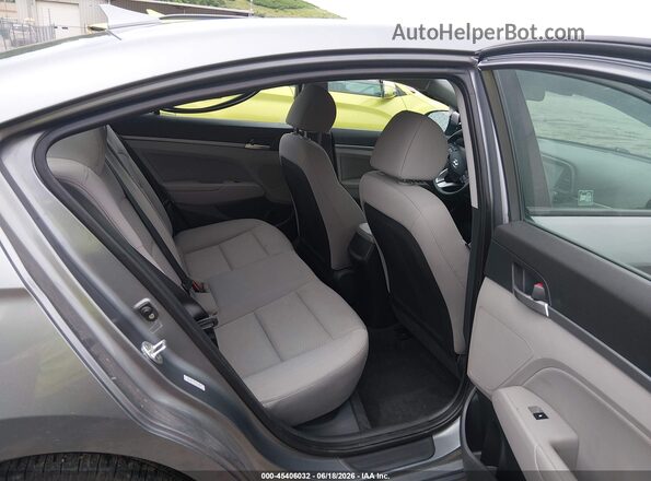 KMHD84LF7KU742873 2019 HYUNDAI ELANTRA Gray VIN կոդի պիտակի տեսք