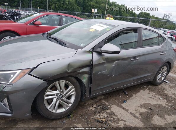 KMHD84LF7KU742873 2019 HYUNDAI ELANTRA Gray Դիմացի տեսք