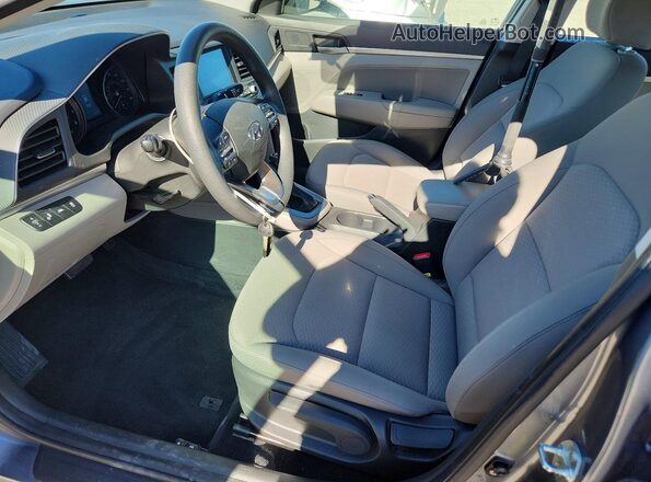 KMHD84LF7KU869705 2019 HYUNDAI ELANTRA Gray Front interior view