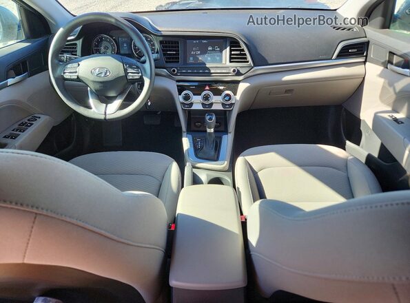 KMHD84LF7KU869705 2019 HYUNDAI ELANTRA Gray Dashboard view