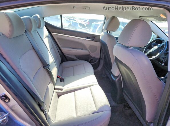 KMHD84LF7KU869705 2019 HYUNDAI ELANTRA Gray Rear seats view