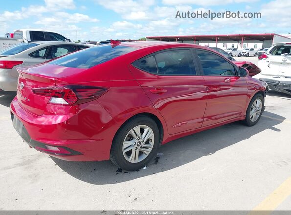 KMHD84LF7LU970759 2020 HYUNDAI ELANTRA Red უკანა მარჯვენა