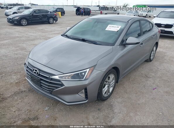 KMHD84LF7LU978411 2020 HYUNDAI ELANTRA Серый Передняя левая четверть