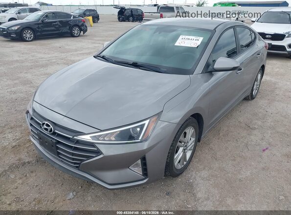 KMHD84LF7LU978411 2020 HYUNDAI ELANTRA Серый Вид спереди