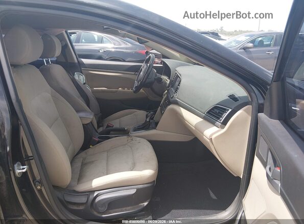 KMHD84LF8HU206281 2017 HYUNDAI ELANTRA Black Vista interior delantera