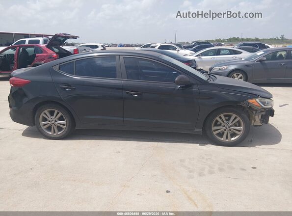 KMHD84LF8HU206281 2017 HYUNDAI ELANTRA Black Vista interior trasera