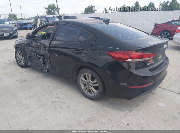 KMHD84LF8HU206281 2017 HYUNDAI ELANTRA Black Trasero izquierdo