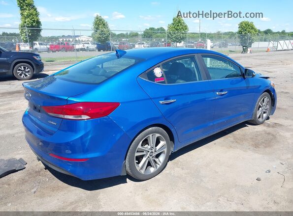 KMHD84LF8HU226630 2017 HYUNDAI ELANTRA Blue Trasero derecho