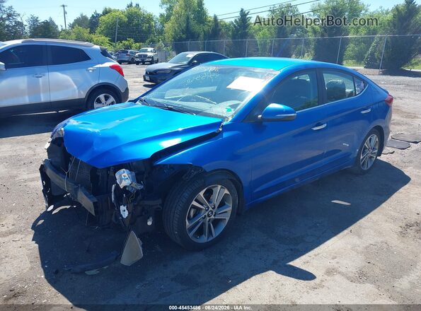 KMHD84LF8HU226630 2017 HYUNDAI ELANTRA Blue Vista tres cuartos delantera izquierda