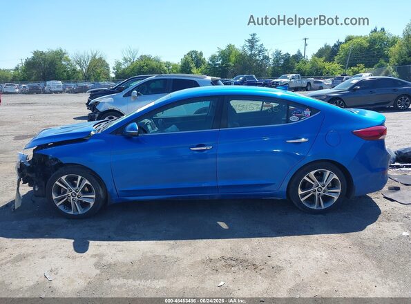 KMHD84LF8HU226630 2017 HYUNDAI ELANTRA Blue Vista interior trasera