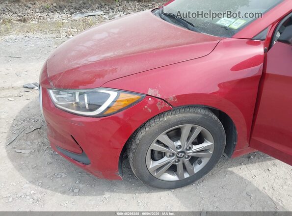 KMHD84LF8HU281918 2017 HYUNDAI ELANTRA Red Widok z przodu
