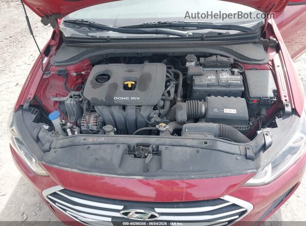 KMHD84LF8HU281918 2017 HYUNDAI ELANTRA Red Widok z tyłu