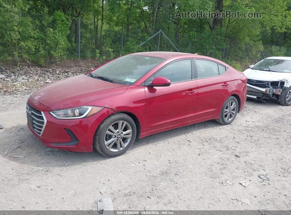 KMHD84LF8HU281918 2017 HYUNDAI ELANTRA Red Przód lewy