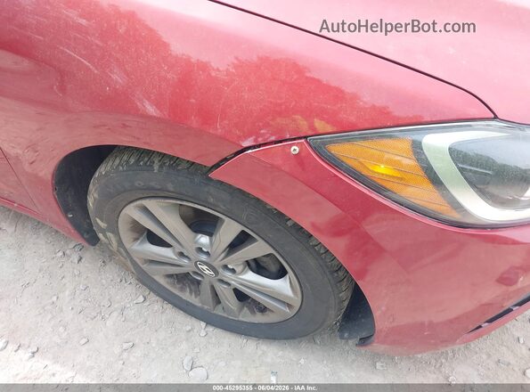 KMHD84LF8HU281918 2017 HYUNDAI ELANTRA Red Widok zestawu wskaźników