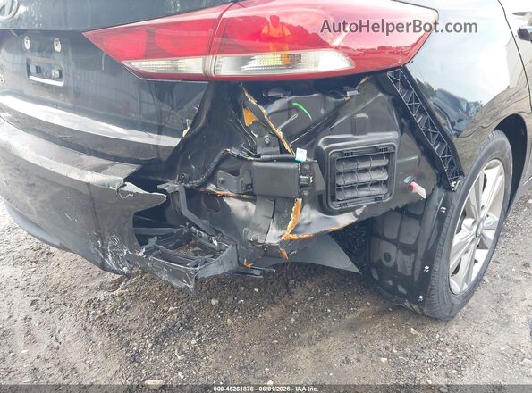 KMHD84LF8HU309409 2017 HYUNDAI ELANTRA Black Вид спереду