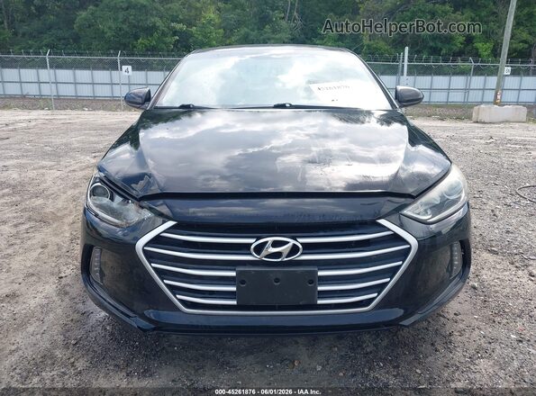 KMHD84LF8HU309409 2017 HYUNDAI ELANTRA Black Вид щитка приладів