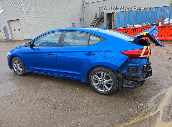 KMHD84LF8JU551784 2018 HYUNDAI ELANTRA Blue Trasero izquierdo