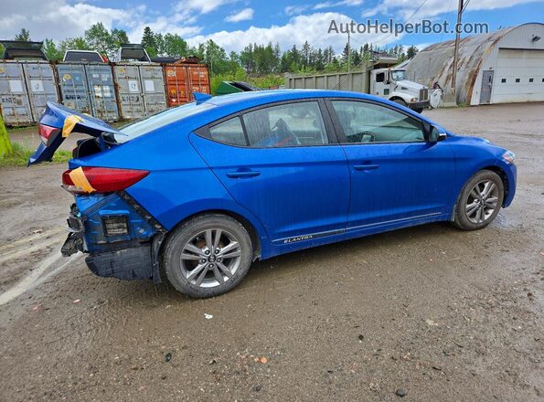 KMHD84LF8JU551784 2018 HYUNDAI ELANTRA Blue Trasero derecho