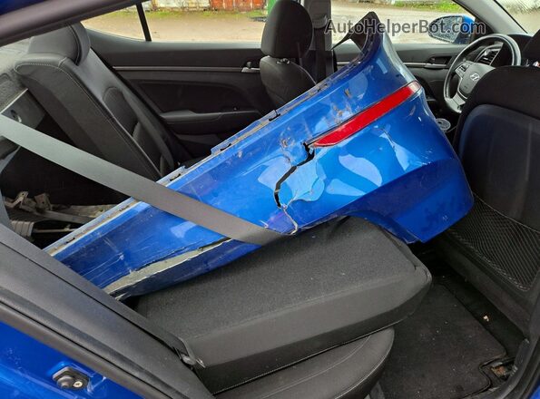KMHD84LF8JU551784 2018 HYUNDAI ELANTRA Blue Vista de los asientos traseros