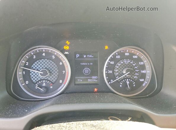 KMHD84LF8KU781939 2019 HYUNDAI ELANTRA Красный Вид щитка приборов