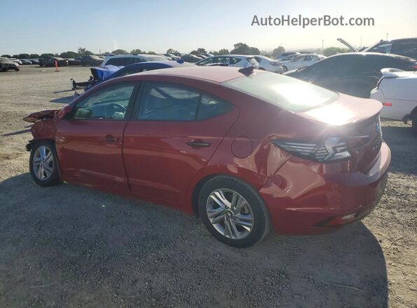 KMHD84LF8KU781939 2019 HYUNDAI ELANTRA Красный Задняя левая четверть