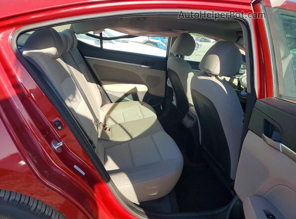 KMHD84LF8KU781939 2019 HYUNDAI ELANTRA Красный Вид задних сидений
