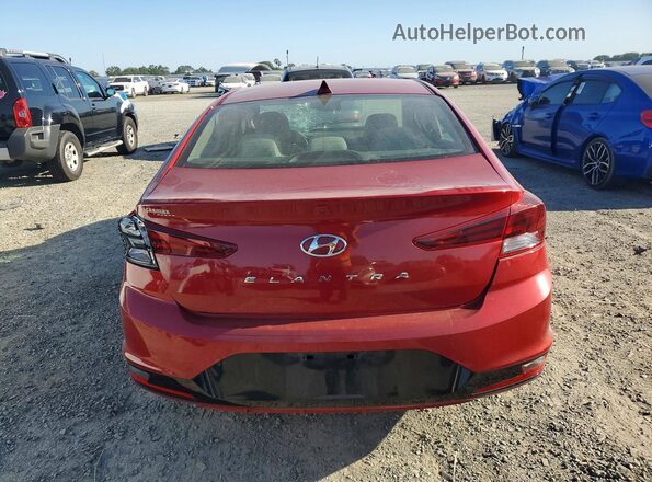 KMHD84LF8KU781939 2019 HYUNDAI ELANTRA Красный Вид сзади