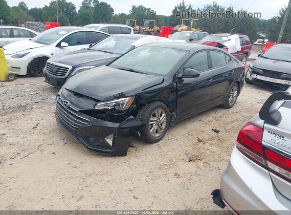 KMHD84LF8KU817435 2019 HYUNDAI ELANTRA Black Vista tres cuartos delantera izquierda
