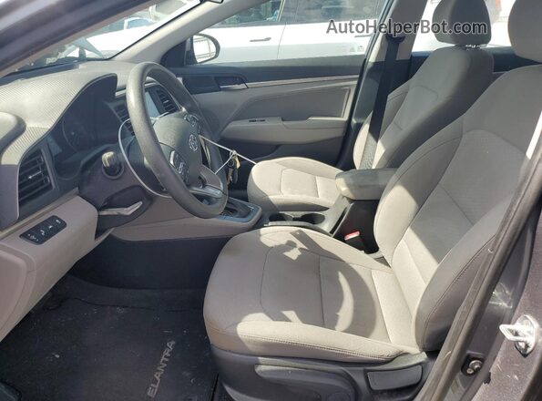 KMHD84LF8KU817760 2019 HYUNDAI ELANTRA Gray Vista interior delantera