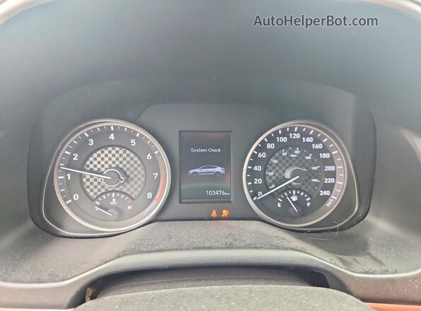 KMHD84LF8LU970107 2020 HYUNDAI ELANTRA Gray Instrument cluster view