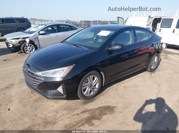 KMHD84LF8LU994178 2020 HYUNDAI ELANTRA Black Առջևի ձախ երեք քառորդ տեսարան