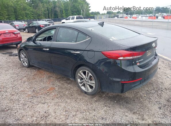KMHD84LF9HU073479 2017 HYUNDAI ELANTRA Черный Задняя левая четверть
