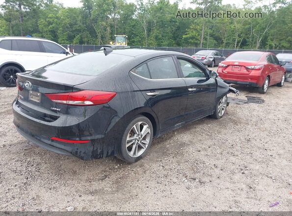 KMHD84LF9HU073479 2017 HYUNDAI ELANTRA Черный Задняя правая четверть