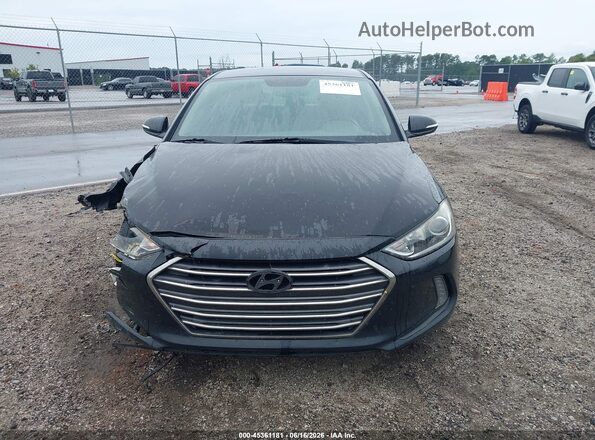 KMHD84LF9HU073479 2017 HYUNDAI ELANTRA Черный Вид щитка приборов