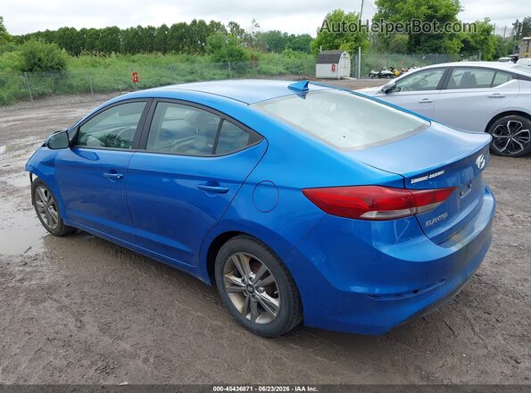 KMHD84LF9HU145085 2017 HYUNDAI ELANTRA Blue Rear left