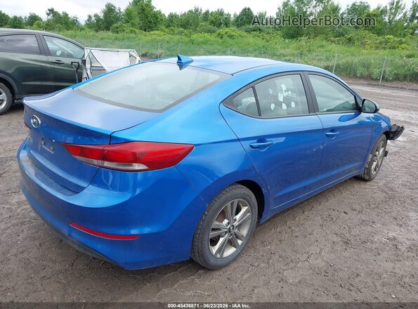KMHD84LF9HU145085 2017 HYUNDAI ELANTRA Blue Rear right
