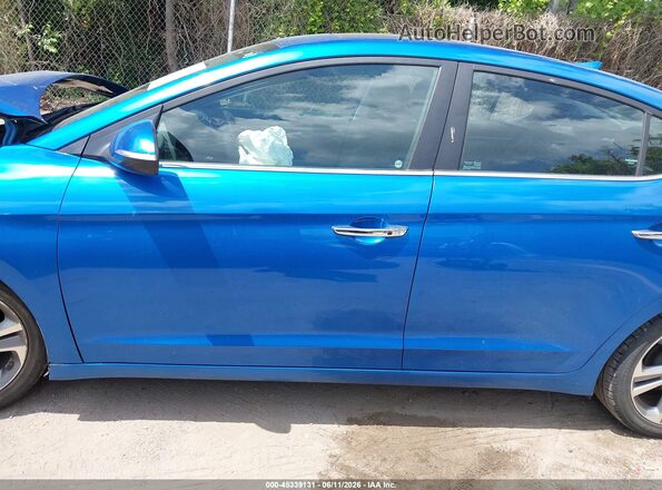 KMHD84LF9HU284259 2017 HYUNDAI ELANTRA Синий Панорамный вид салона 360°