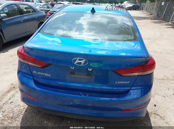 KMHD84LF9HU284259 2017 HYUNDAI ELANTRA Синий 