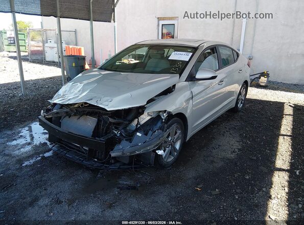 KMHD84LF9HU422902 2017 HYUNDAI ELANTRA Tan Front left