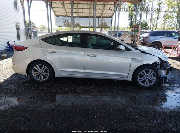 KMHD84LF9HU422902 2017 HYUNDAI ELANTRA Tan Rear interior view