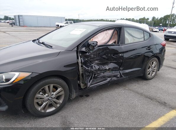 KMHD84LF9JU452438 2018 HYUNDAI ELANTRA Black Widok z przodu
