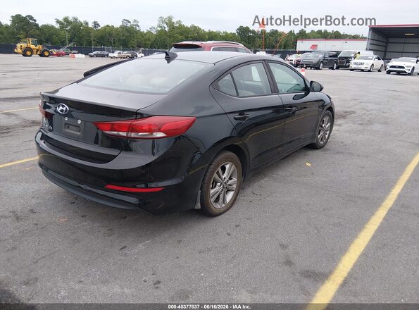 KMHD84LF9JU452438 2018 HYUNDAI ELANTRA Black Tył prawy