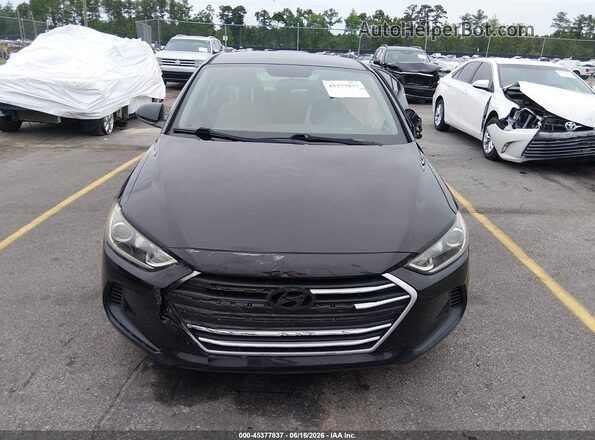 KMHD84LF9JU452438 2018 HYUNDAI ELANTRA Black Widok zestawu wskaźników